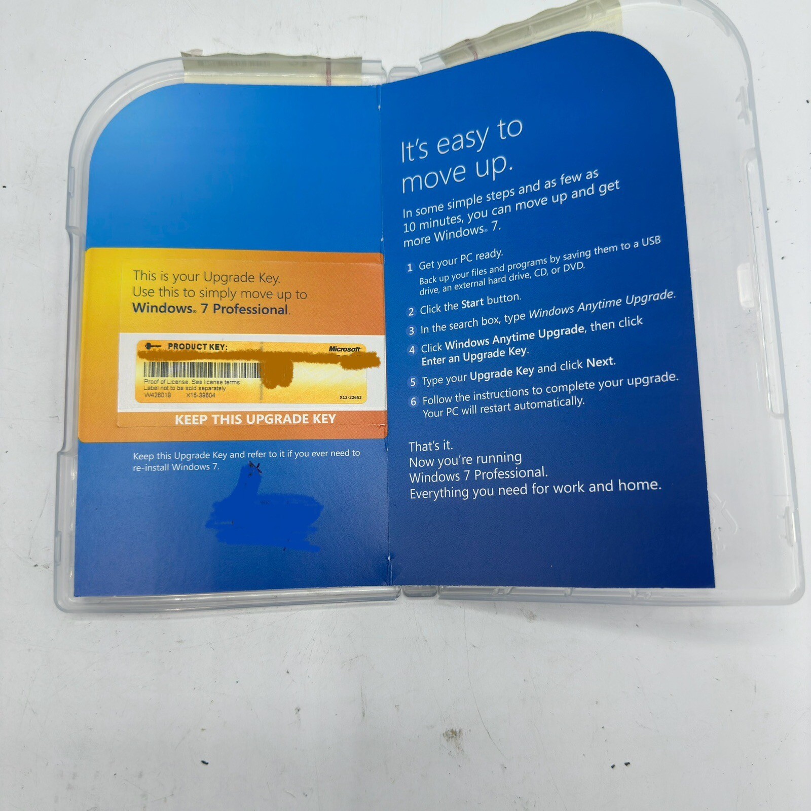 Microsoft Windows 7 Home Premium to Professional 32/64-Bit (Retail) (1…