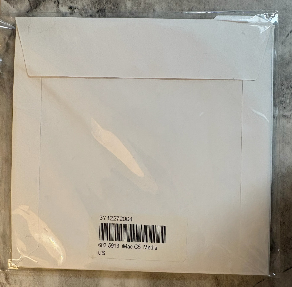 NEW SEALED Apple iMac G5 Restore/Install CD Set for PowerPC 2004-2005, 3 Disks
