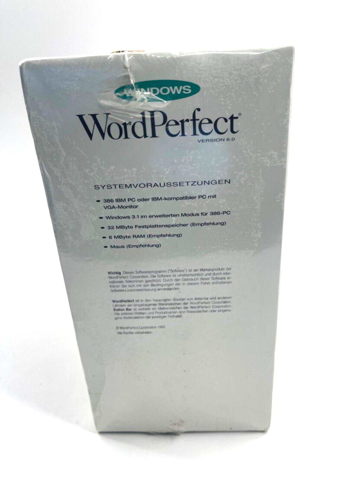 Windows Word Perfect Switch Pack 6.0 Word Processor New