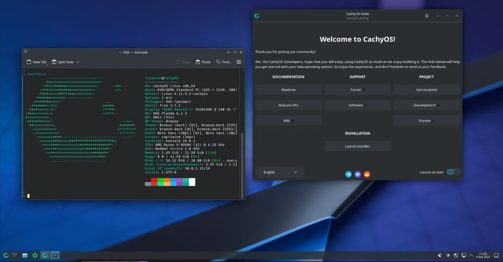 CachyOS Linux Desktop Edition – DVD or USB Flash Drive