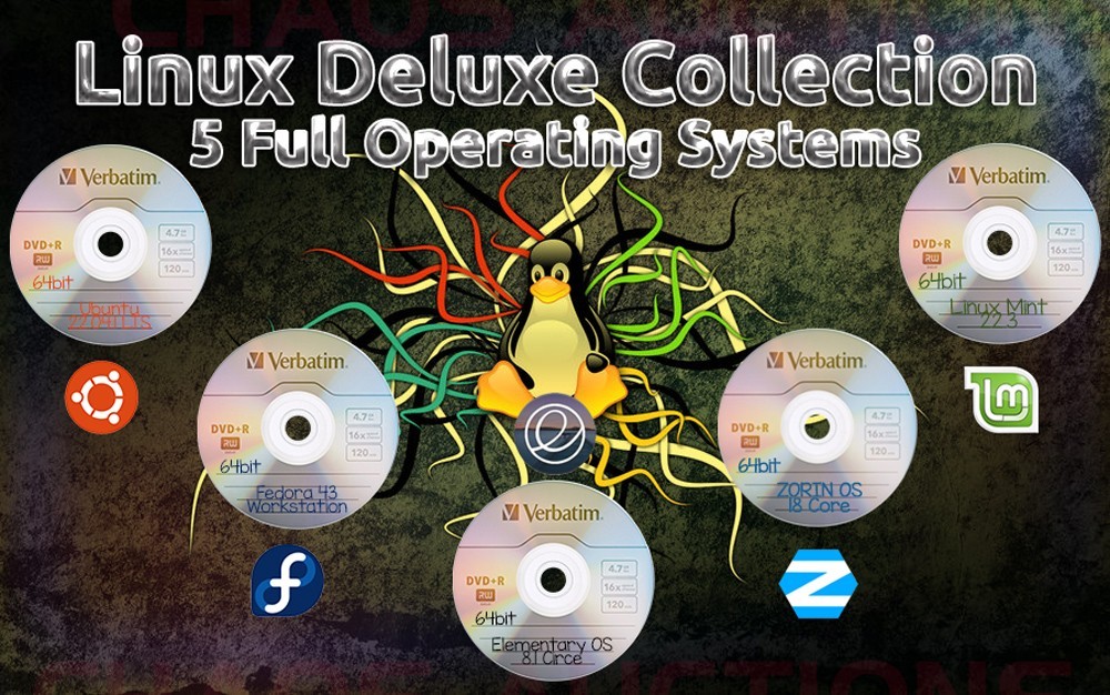 LINUX MASTER COLLECTION 7 Full Operating Systems