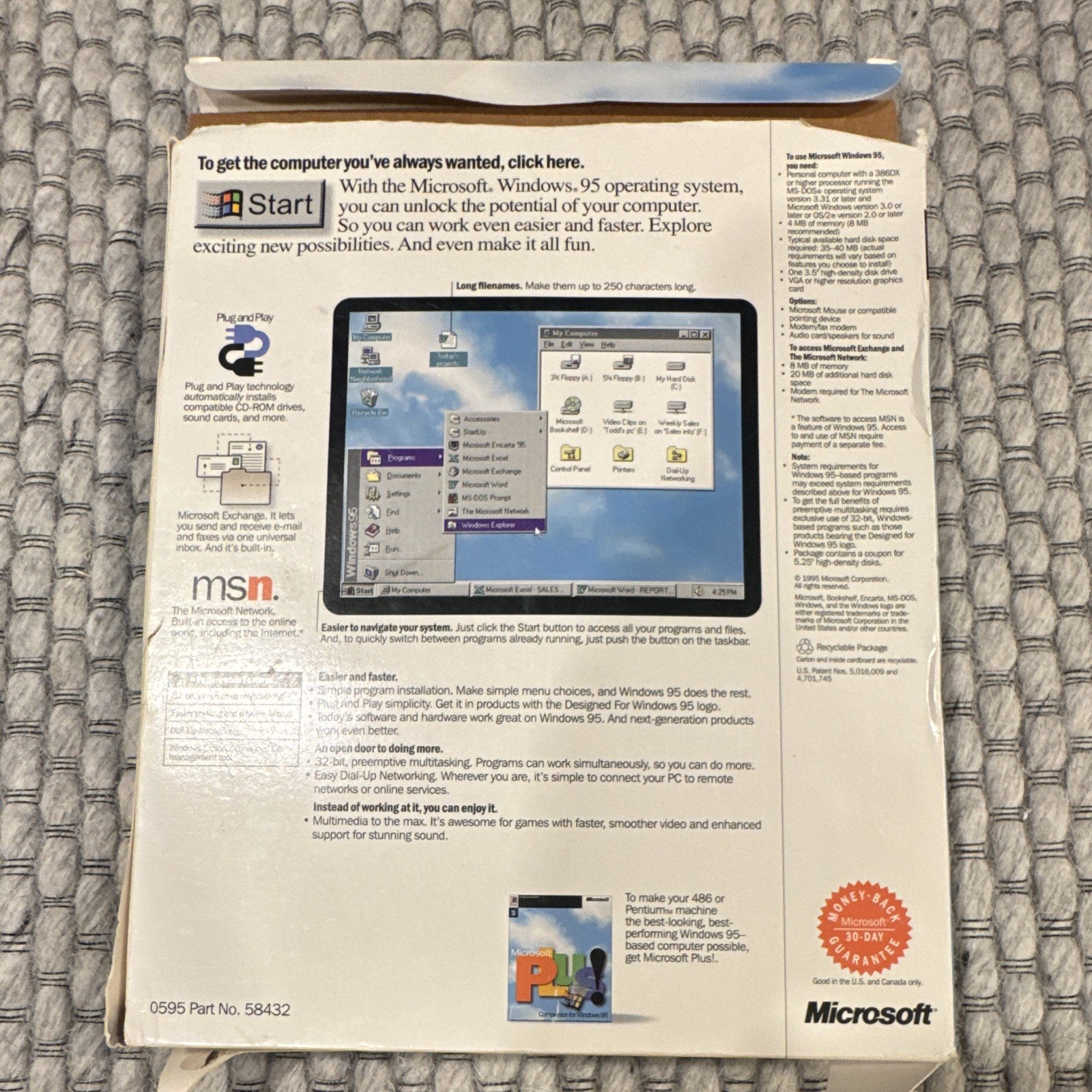 Microsoft Windows 95 Upgrade Operating System 3.5″ Floppy Disk Set English