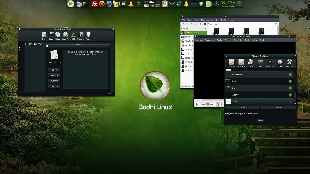 Latest New Release Bodhi Linux OS Operating System for PC on DVD