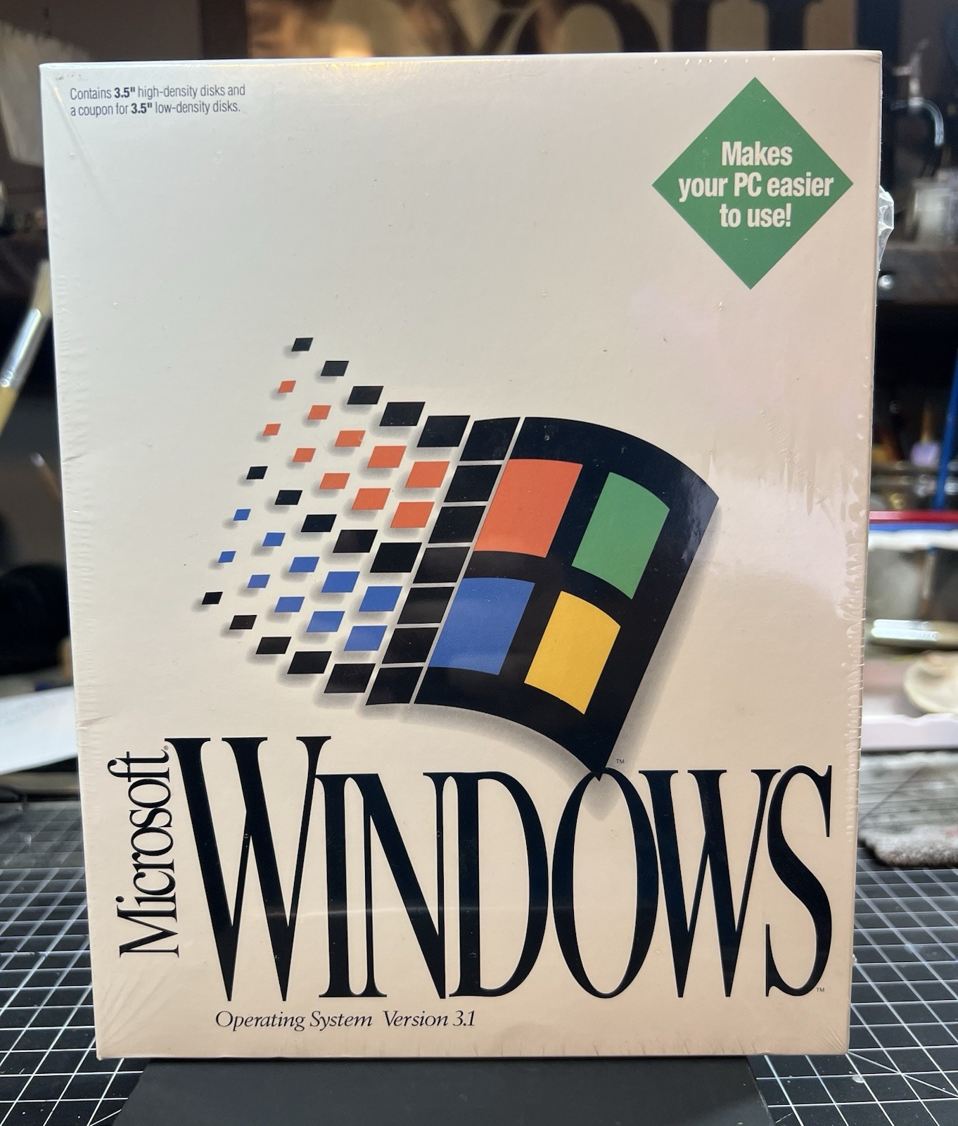 NIB Microsoft Windows 3.1 (3.11) Retail Box Floppy 3.5″ Sealed NEW