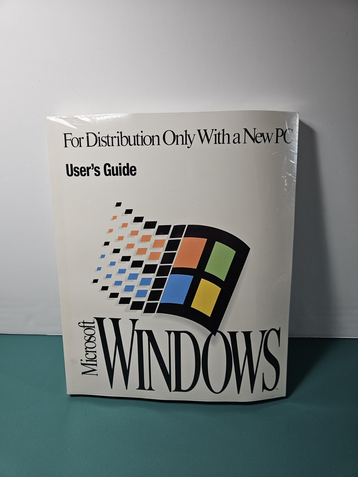 Sealed Microsoft Windows 3.1 User Manual & 3.5″ Floppy Disks