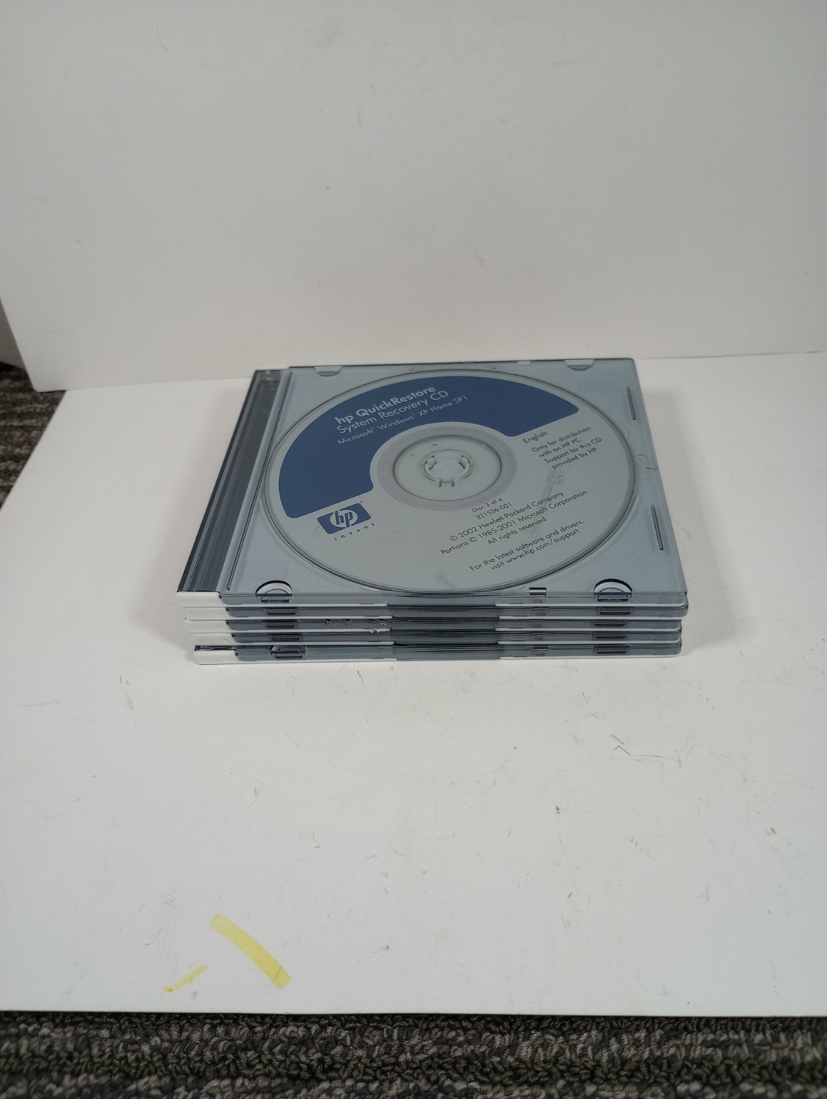 5 Hp quickrestore system 2002 cds Windows XP SP1