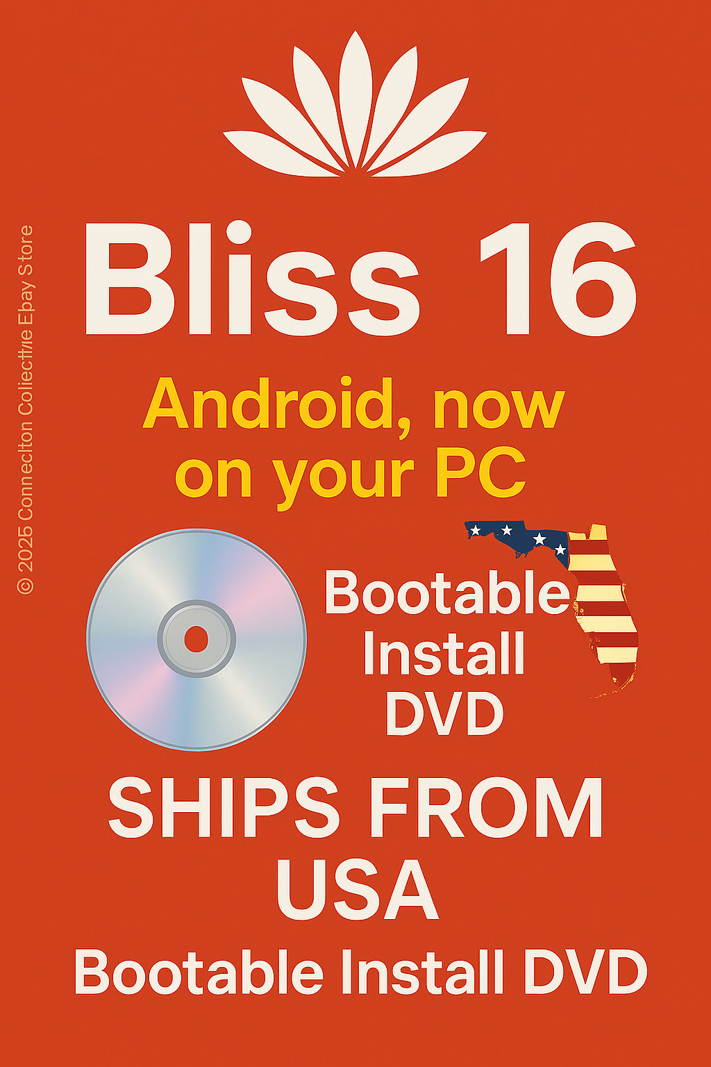 Bliss OS 16.9.7 Android 13 for PC 64-Bit Bootable Install DVD Free Shipping