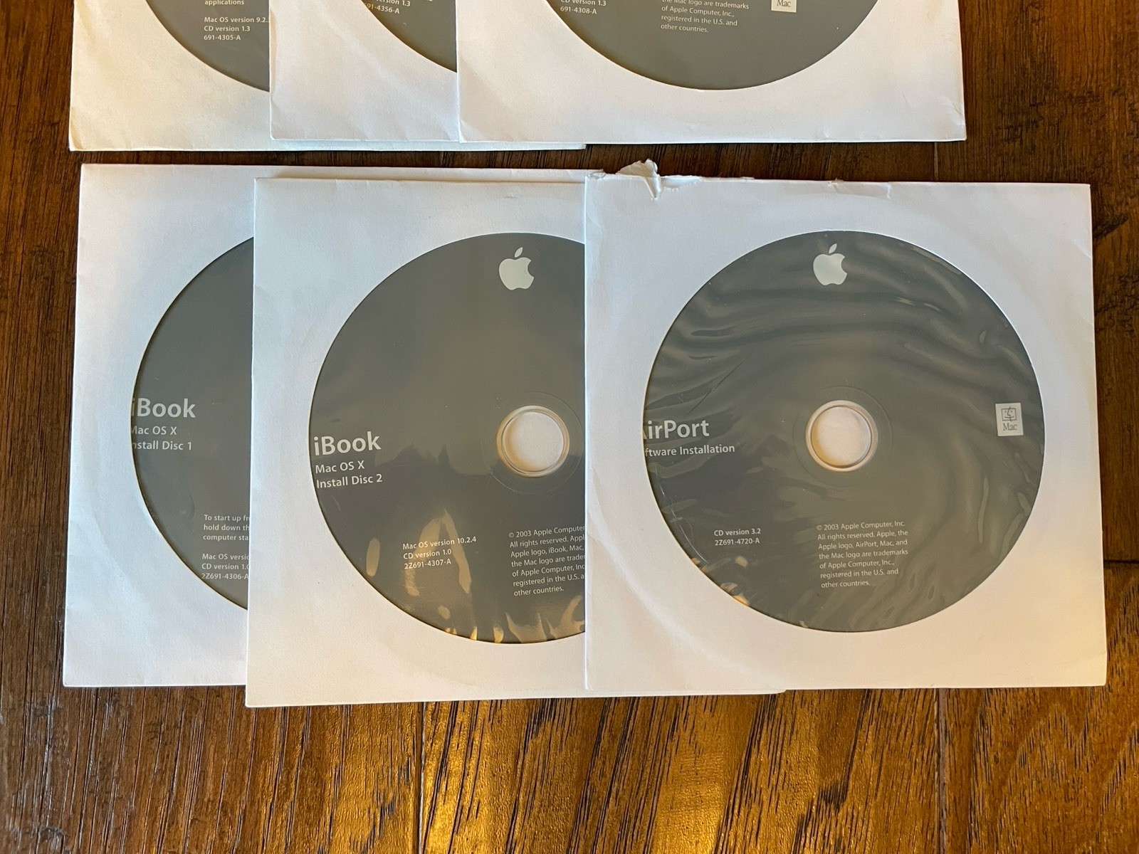Apple Mac iBook OS X, OS 9, Hardware Test And Airport Utility Discs