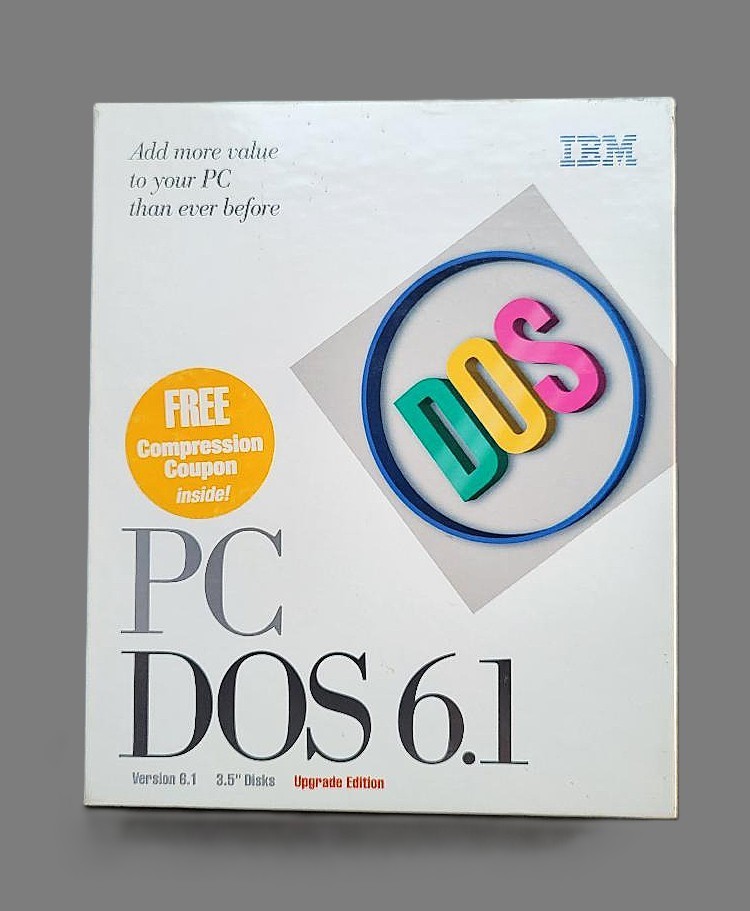 IBM PC DOS Version 6.1 w. 3.5″ Diskettes UPGRADE Edition 1993