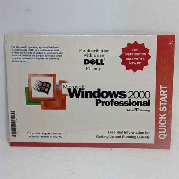 Microsoft Windows 2000 Professional Reinstallation CD – NEW Sealed OEM Package