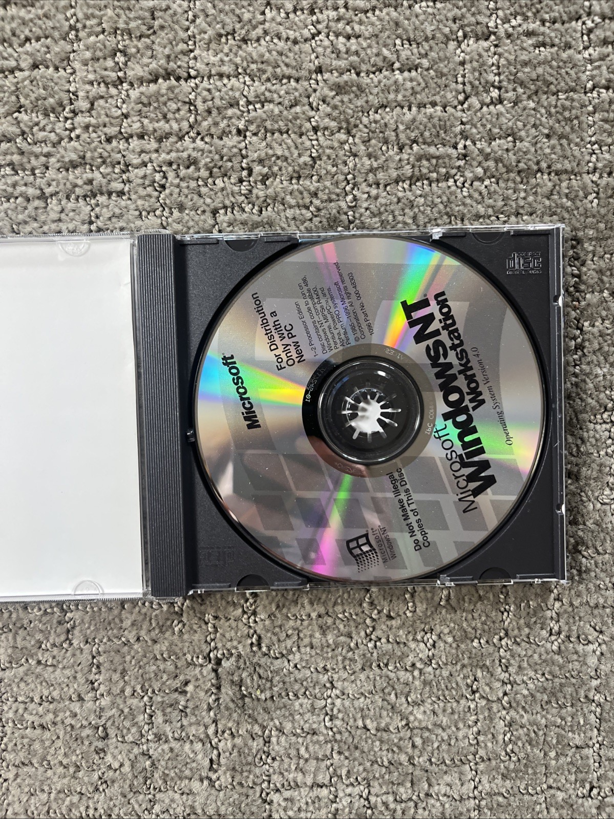 Microsoft Windows NT Workstation 4.0 1-2 Processor Edition 1985-1996 Vintage