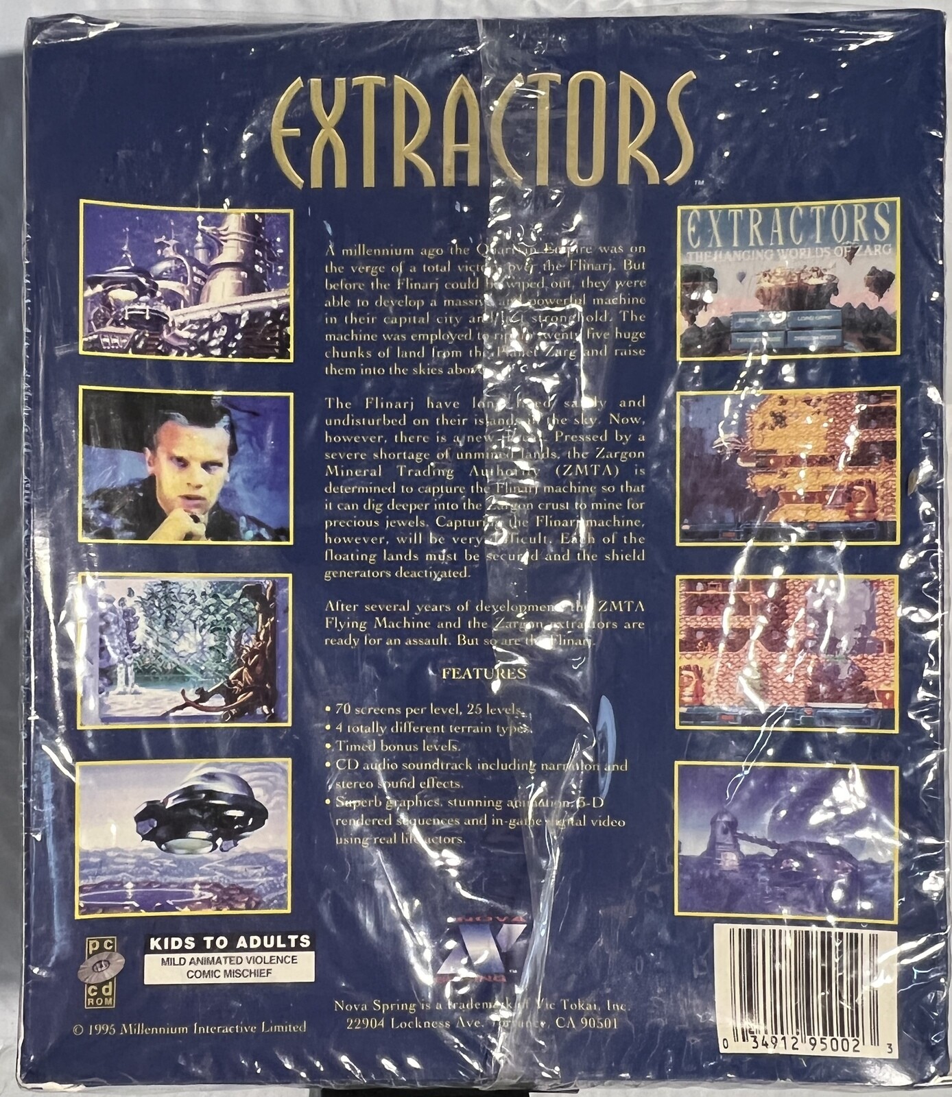 Extractors [PC CD-ROM, 034912950023] 1995 – Nova Spring – Ages 6+