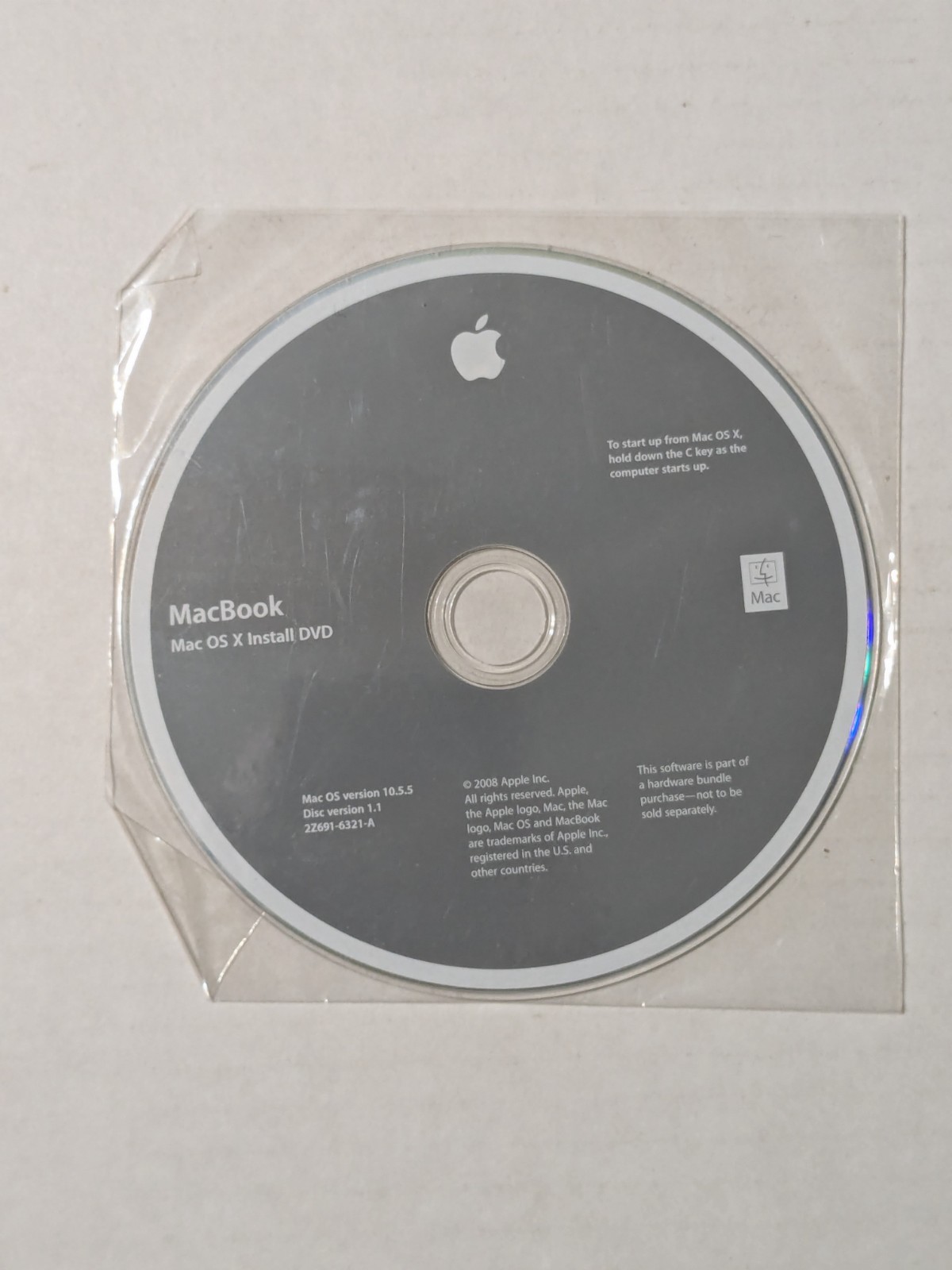 Macbook OS X Install DVD / App Install / iLife Drop in / Hardware Test Disks