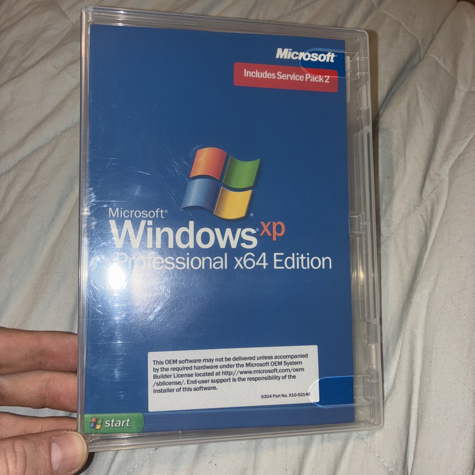 OEM Microsoft Windows XP Pro x64 Edition SP2C for System Builders (ZAT-00124)