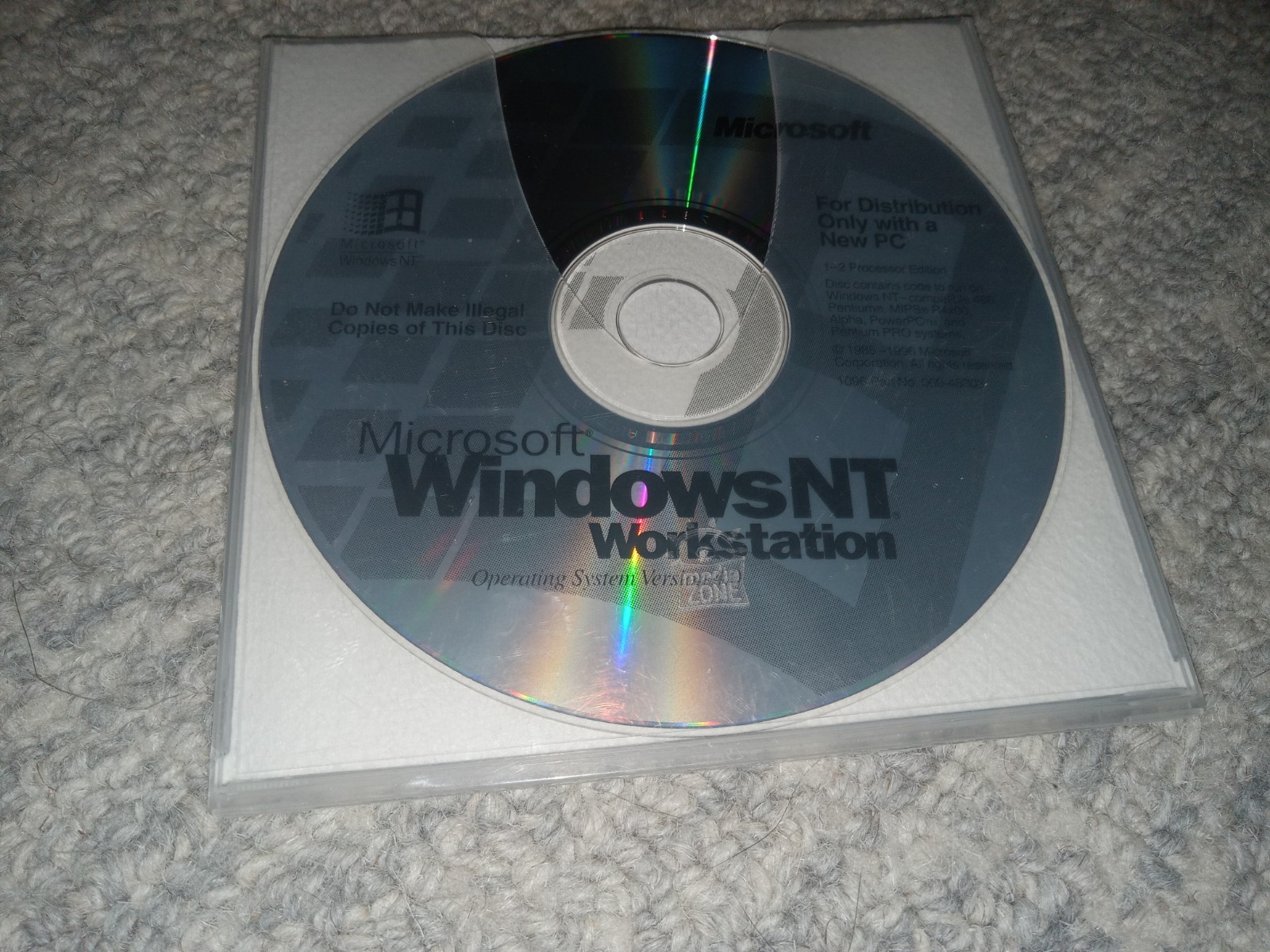 Microsoft Windows NT Workstation & Service Pack 2