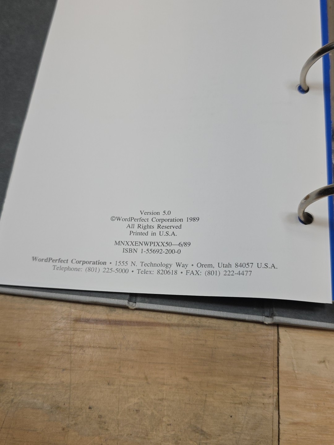 WordPerfect 1988 Installation Set – 5.25” Disks – Manual & Reference – Untested