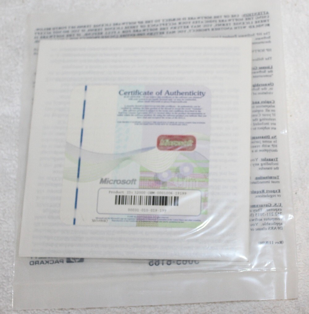 HP XG836R Pavilion Windows 2000 ME Recovery Discs w/ Unopened Setup Package
