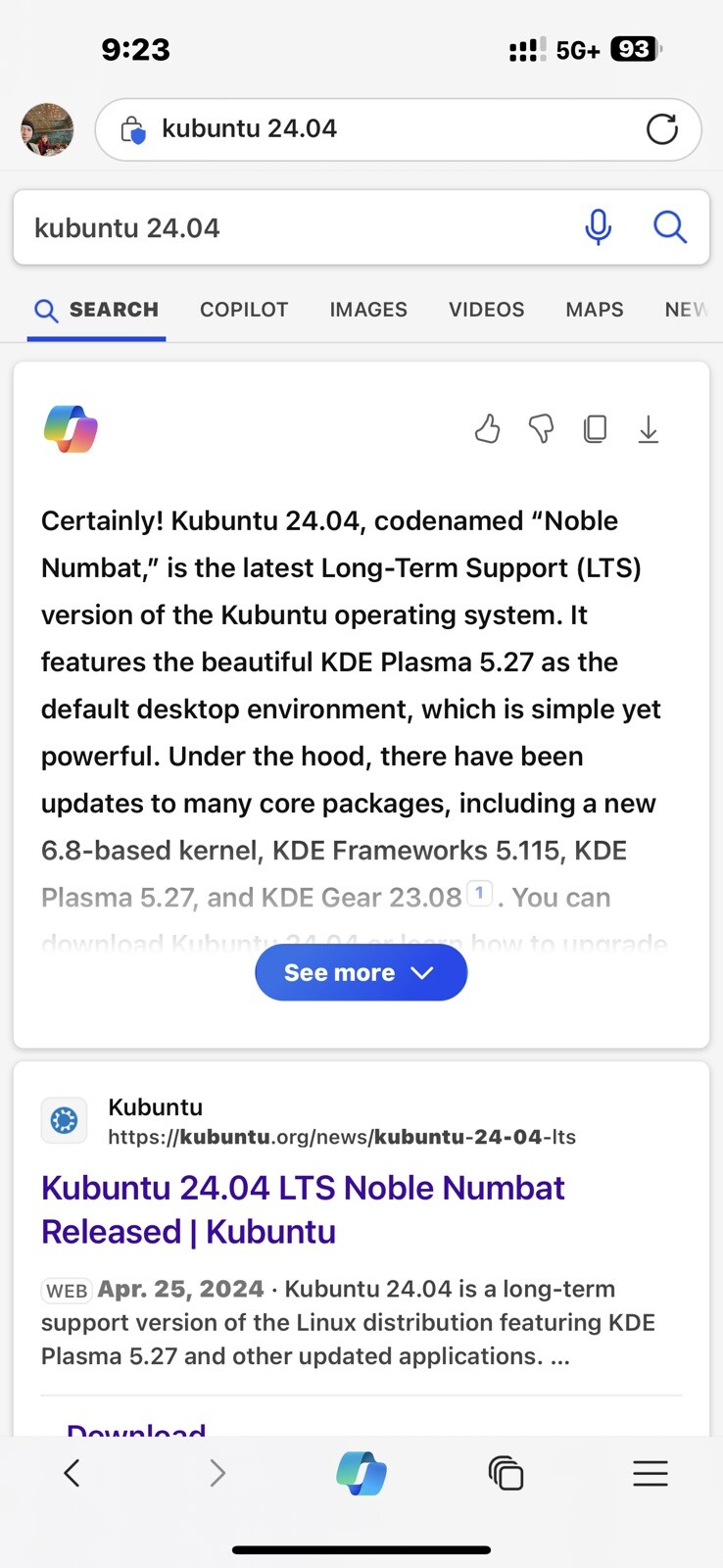 Kubuntu Desktop 26.04 LTS – 32gb USB-A key Canada only Beta Preview