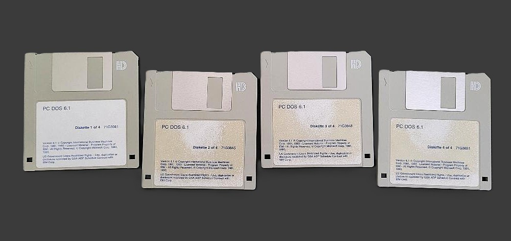 IBM PC DOS Version 6.1 w. 3.5″ Diskettes UPGRADE Edition 1993
