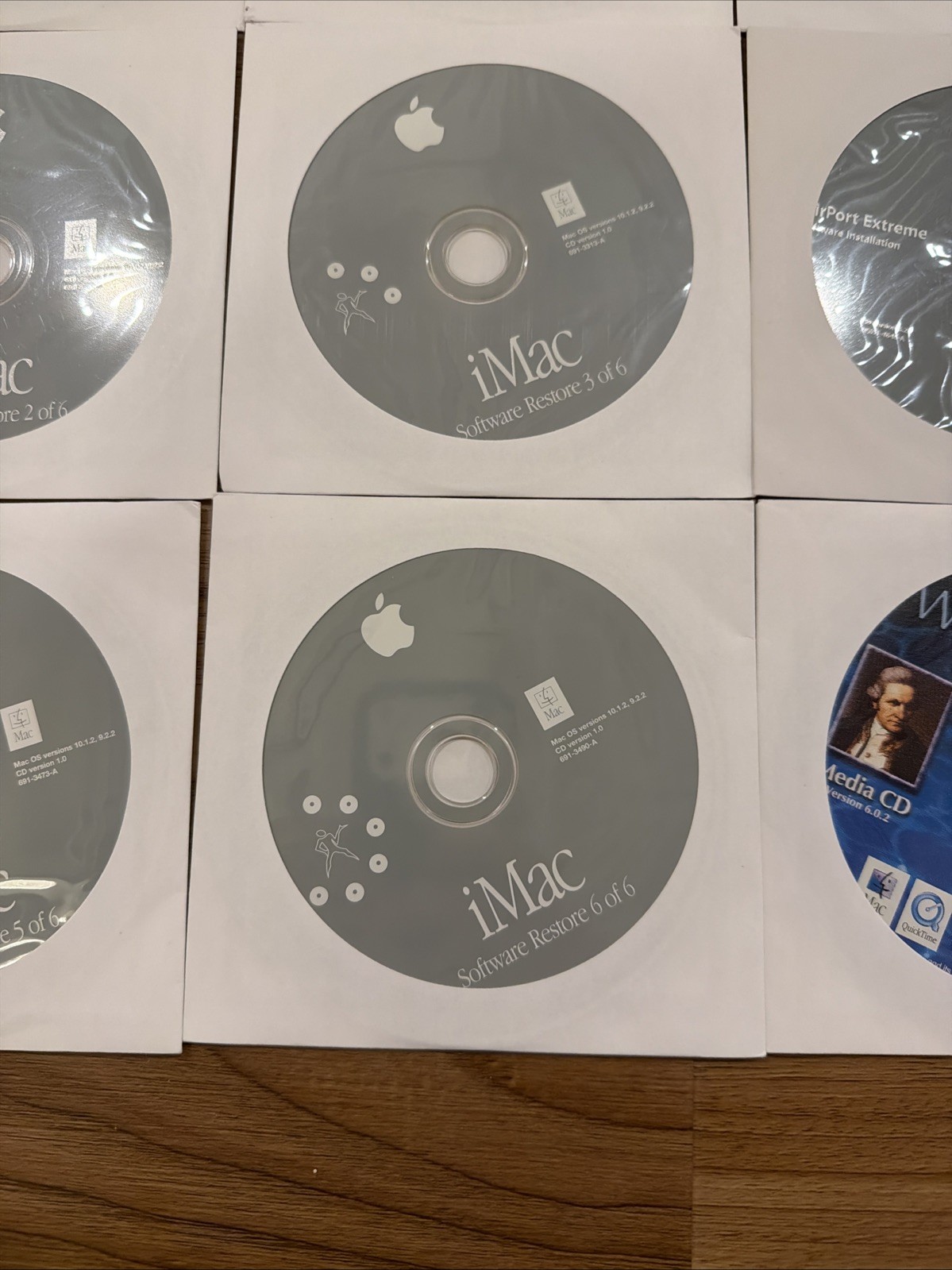 Apple iMac OS X Install Disks 10.1.2 + Applications + iMac Software Restore