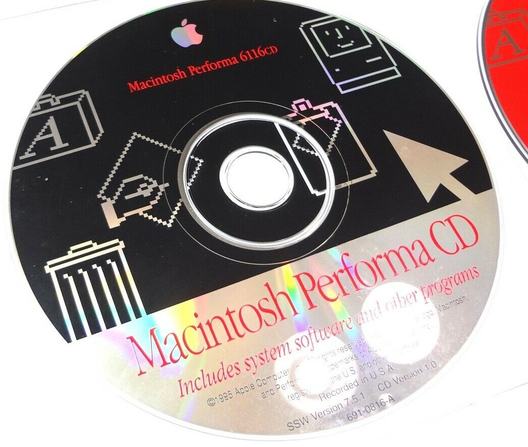 Apple CDs Power Macintosh Performa (4 CDs) Series 6360 + 6116 + 6400 + 6500