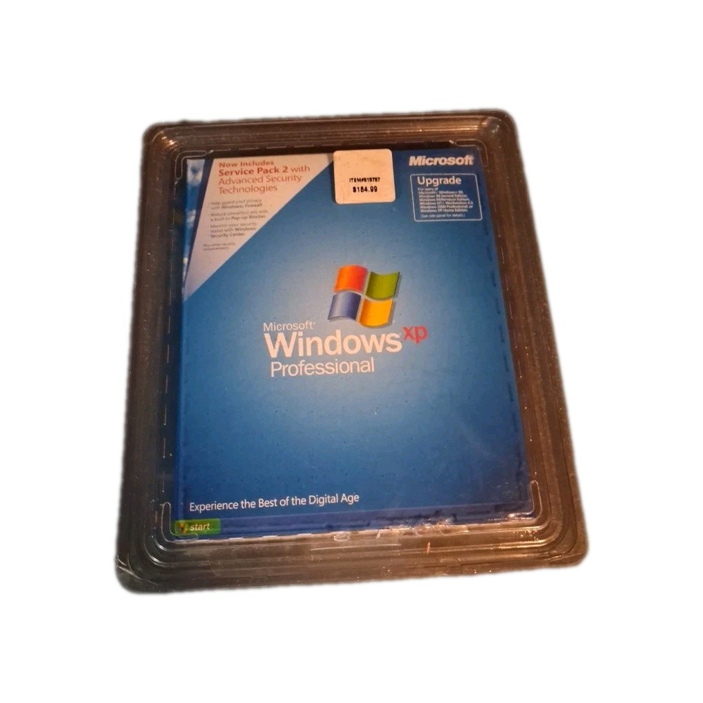 Microsoft Windows XP Professional Upgrade w/SP2 MS WIN PRO SEALED RETAIL BOX