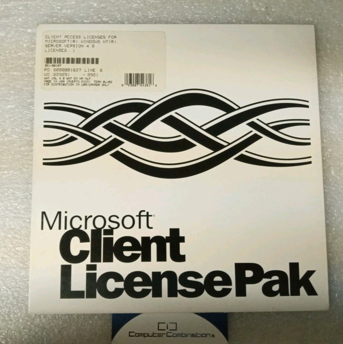 Microsoft Windows NT Server 4.0 CAL 1 Client Access License Sealed