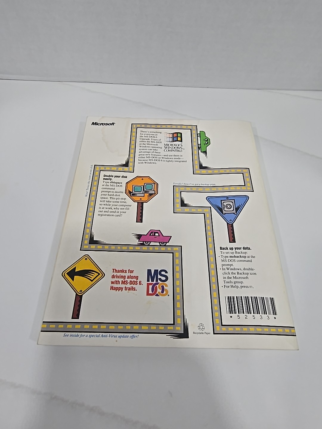 Vintage Microsoft MS-DOS 6.0 Upgrade Operating System 3.5″ Discs + 5.25″ Floppys
