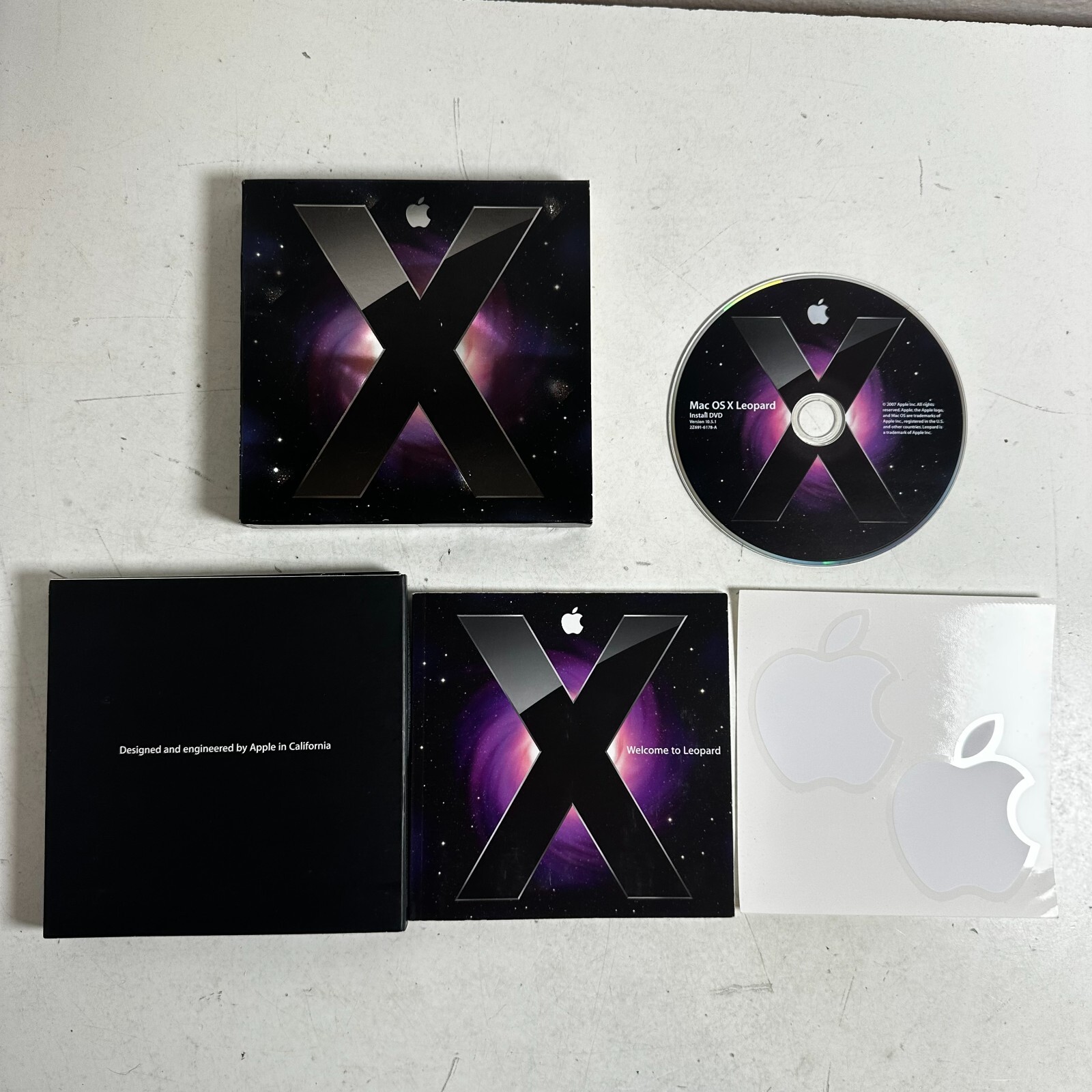 Apple MAC OS X Leopard v10.5.1 Install DVD 512 Operating Software with Booklet
