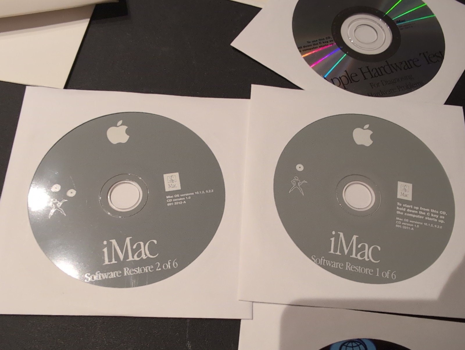 Vintage Apple iMac Software Restore Install CD Disc Lot Mac OS X 10.1.2