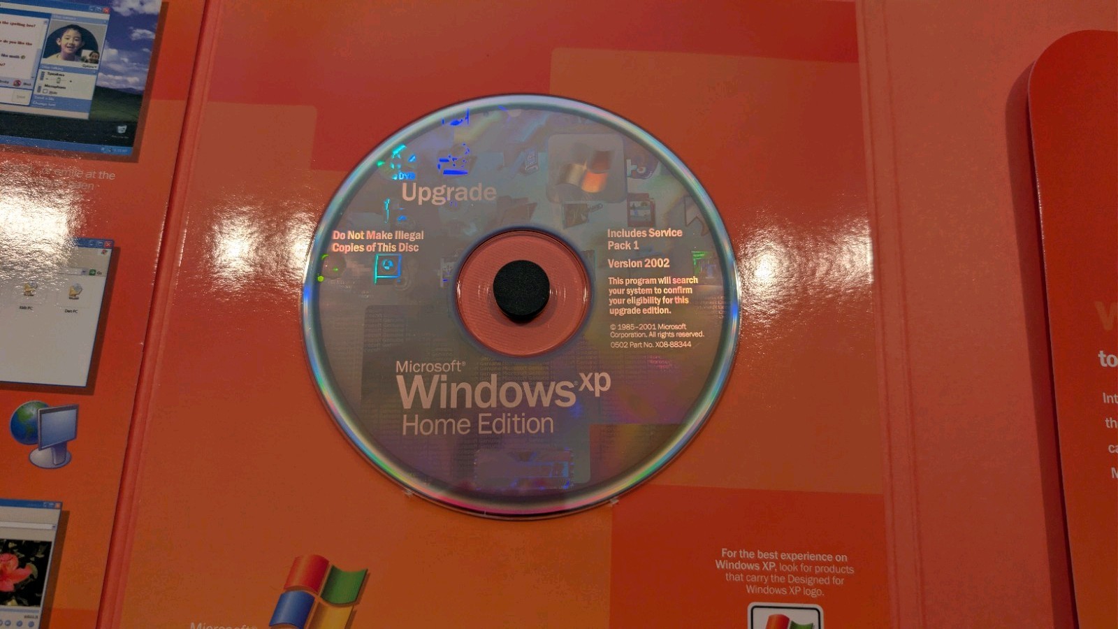 Windows XP Home Edition Upgrade 2002 with Product Key and Disc Complete