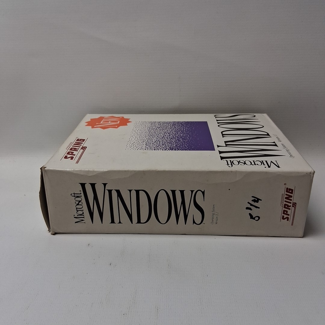 Microsoft Windows Version 3.1 1992 Spring Release 5.25″ Disks Big Box