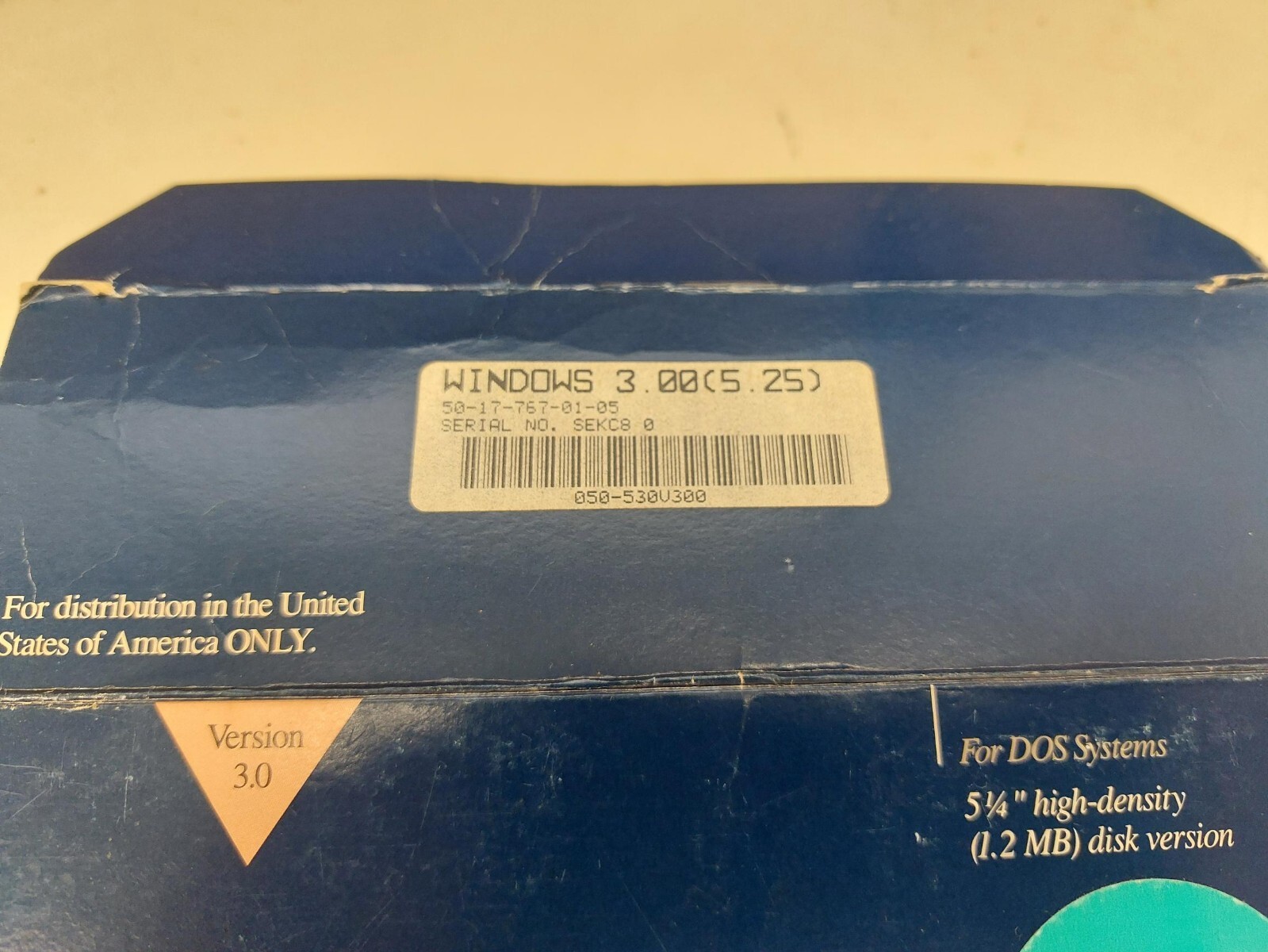 Vintage Microsoft Windows 3.0 For DOS 5.25″ Disk + bonus