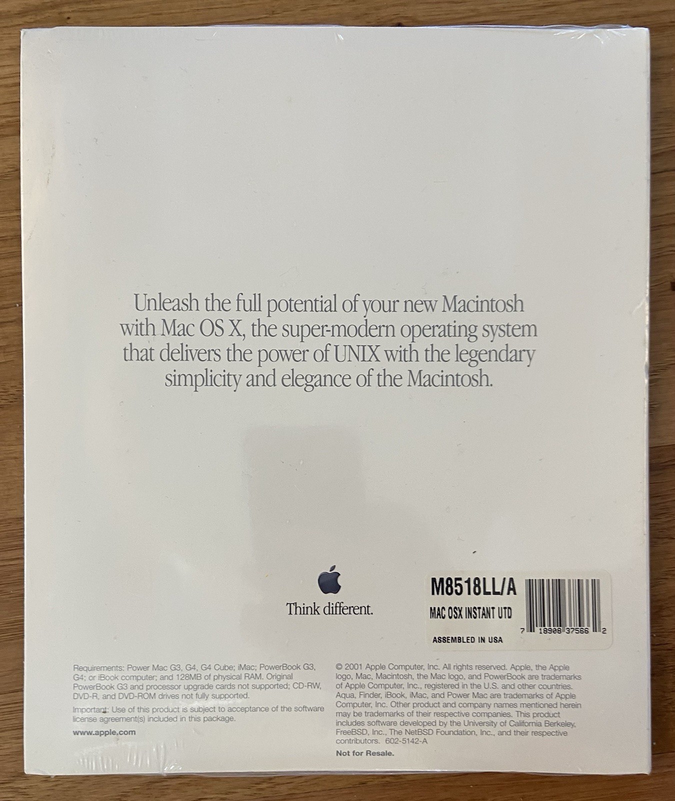 Sealed Apple Mac OS X OSX 10.0.3 Instant Up To Date Manual & CD M8518LL/A