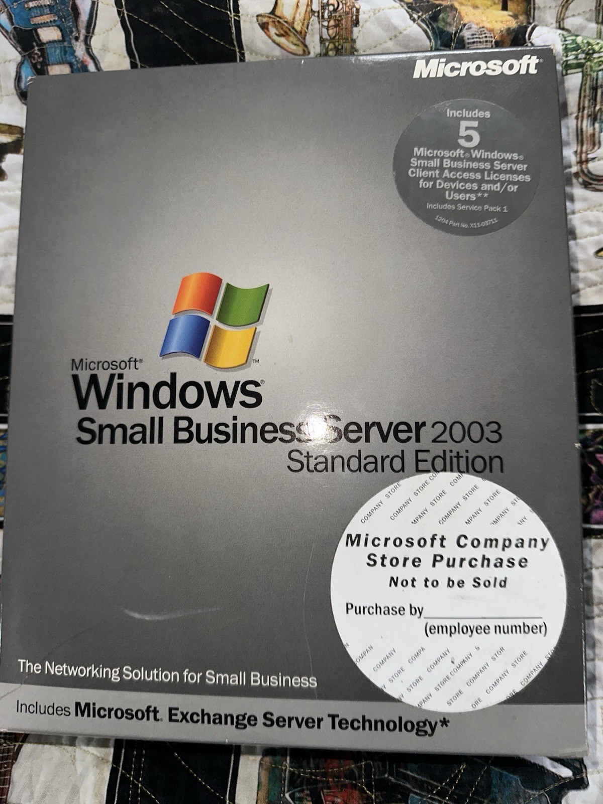 Microsoft Windows Small Business Server 2003 Standard RETAIL w’ 5 CAL (Sealed)