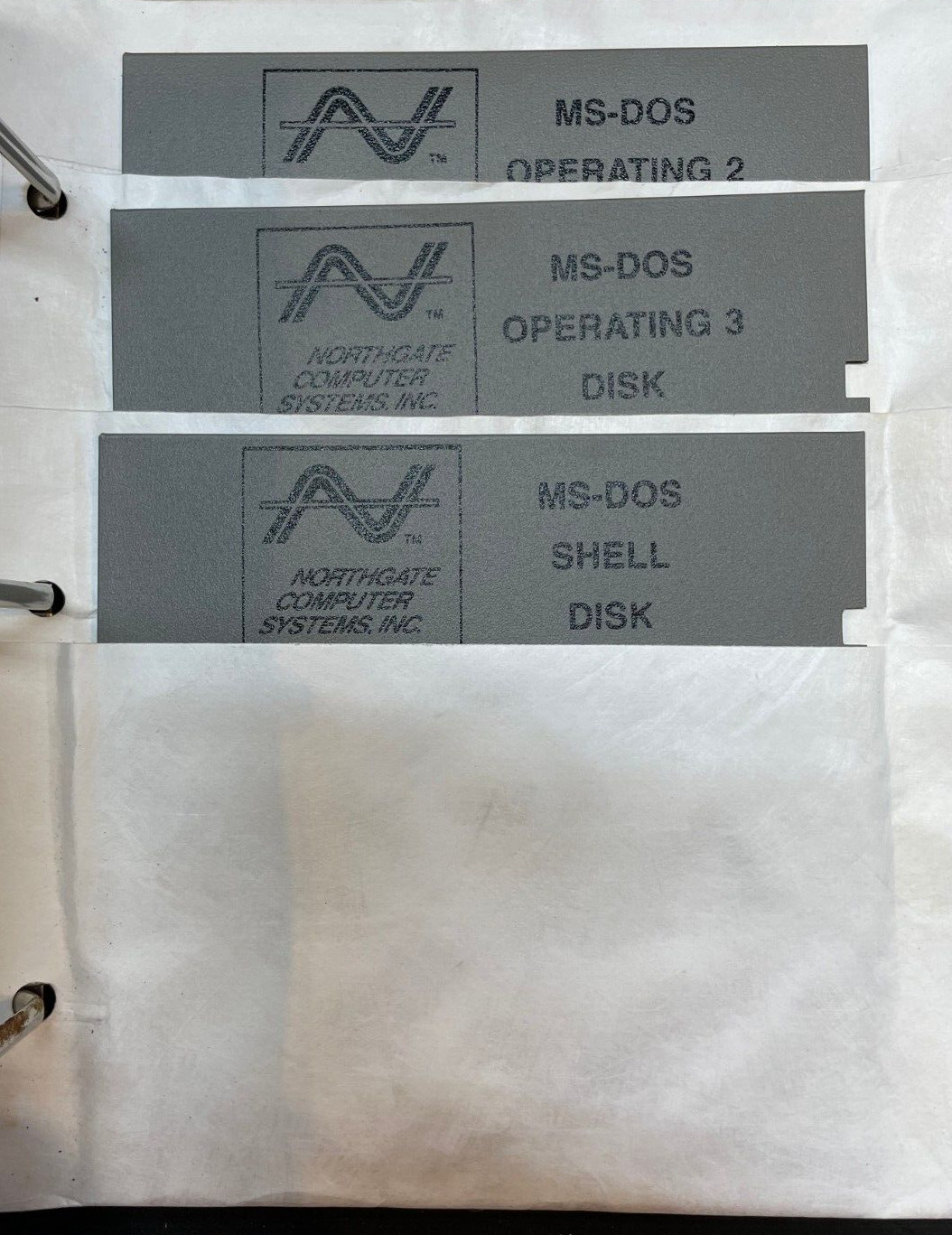 Northgate Computer System Microsoft MS-DOS & GW Users Guide & 6 Discs 1988 Rare