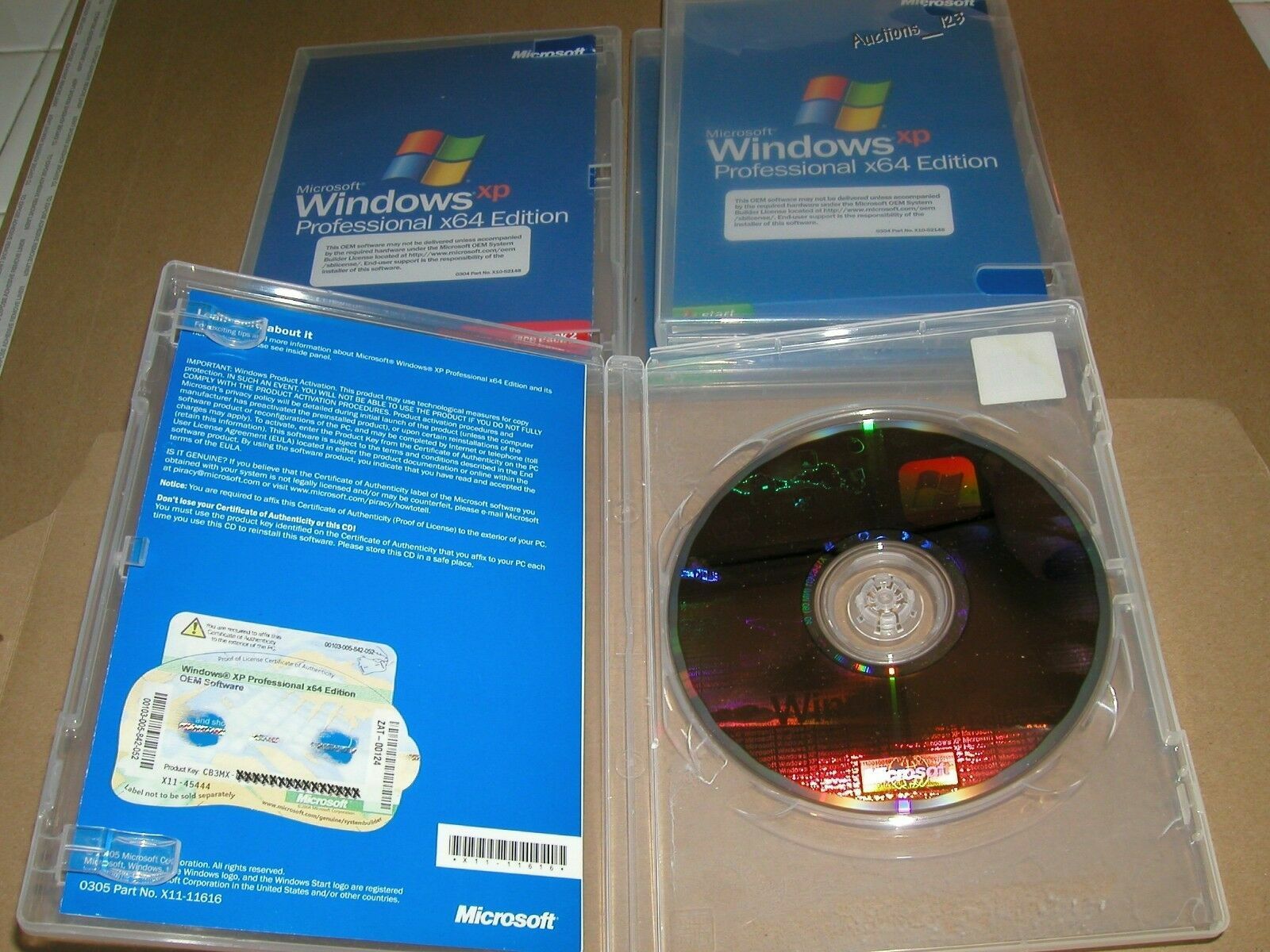 Microsoft Windows XP Professional x64 64 Bit Full English Vers. MS WIN PRO =NEW=