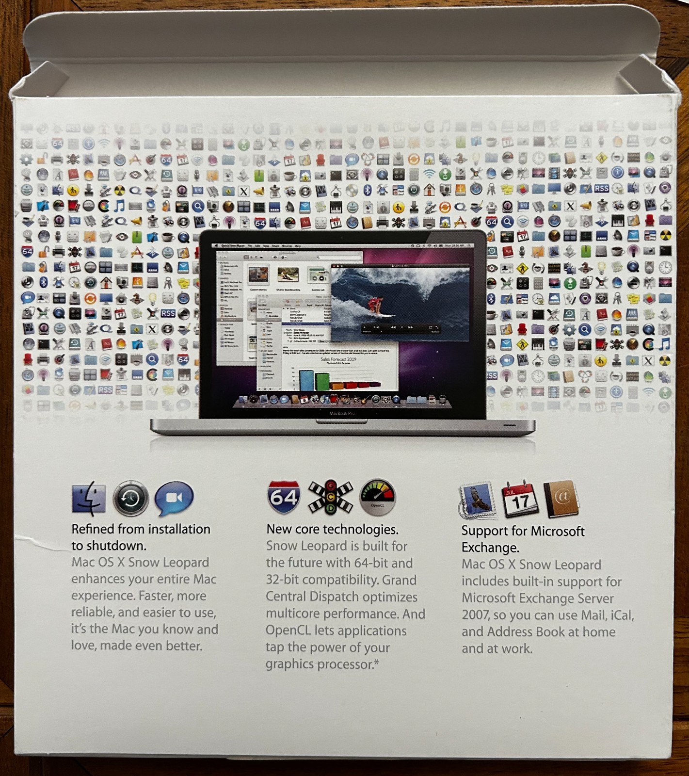Mac OS X Snow Leopard (10.6.3) Retail DVD — Complete Box — Clean Disk