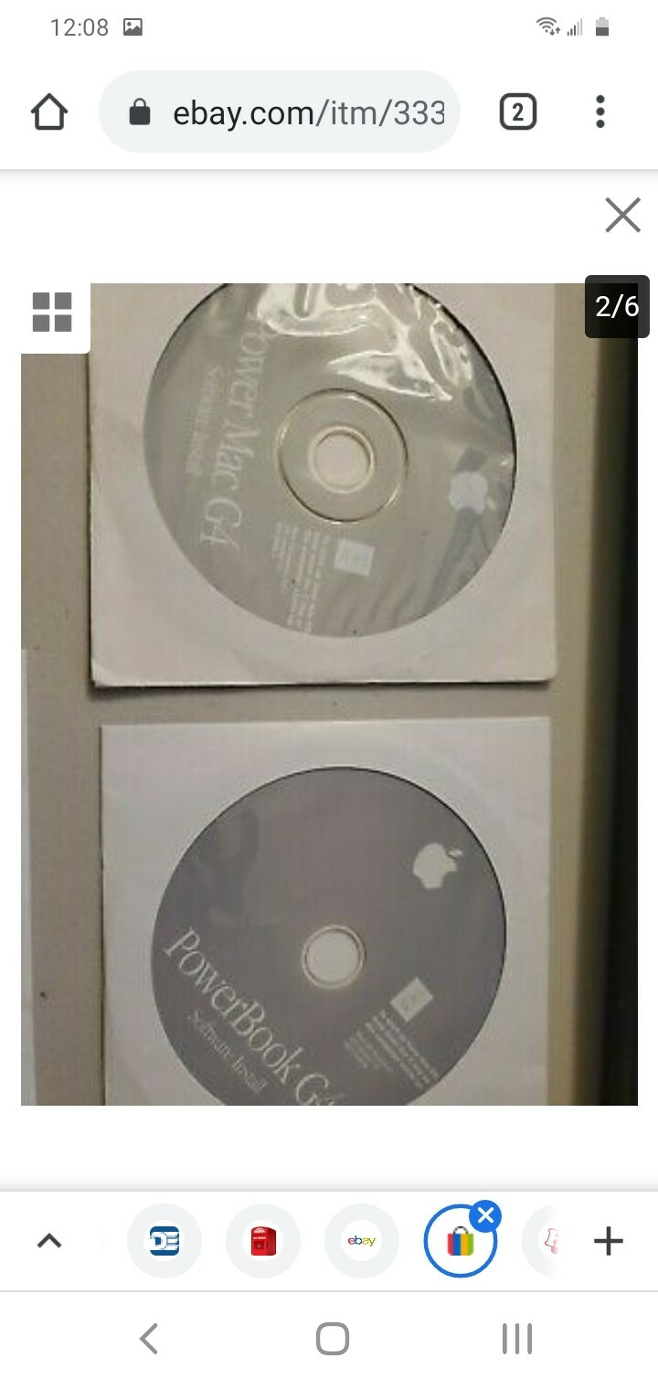 Apple Power Mac G4 Media Restore & OS X Install Discs – 7 Discs