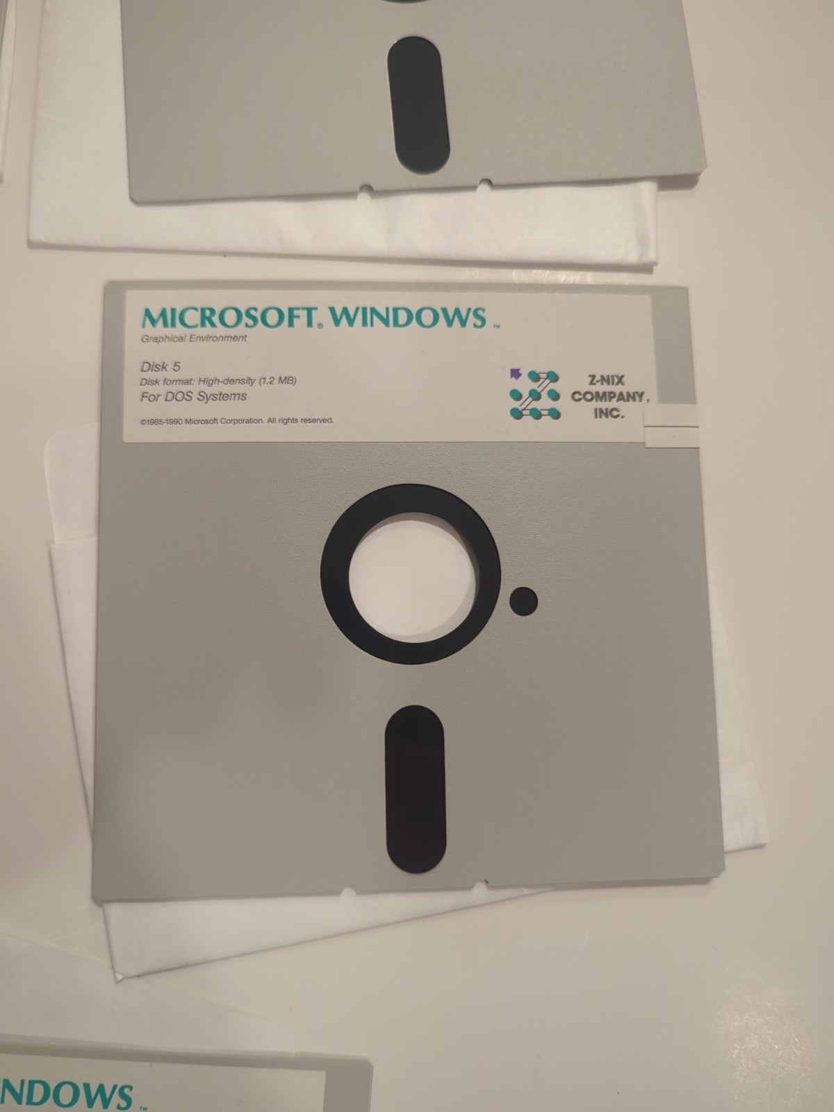 Microsoft Windows Z-Nix 3.0 Complete Disc 1-5 For DOS Systems 5.25 Floppy