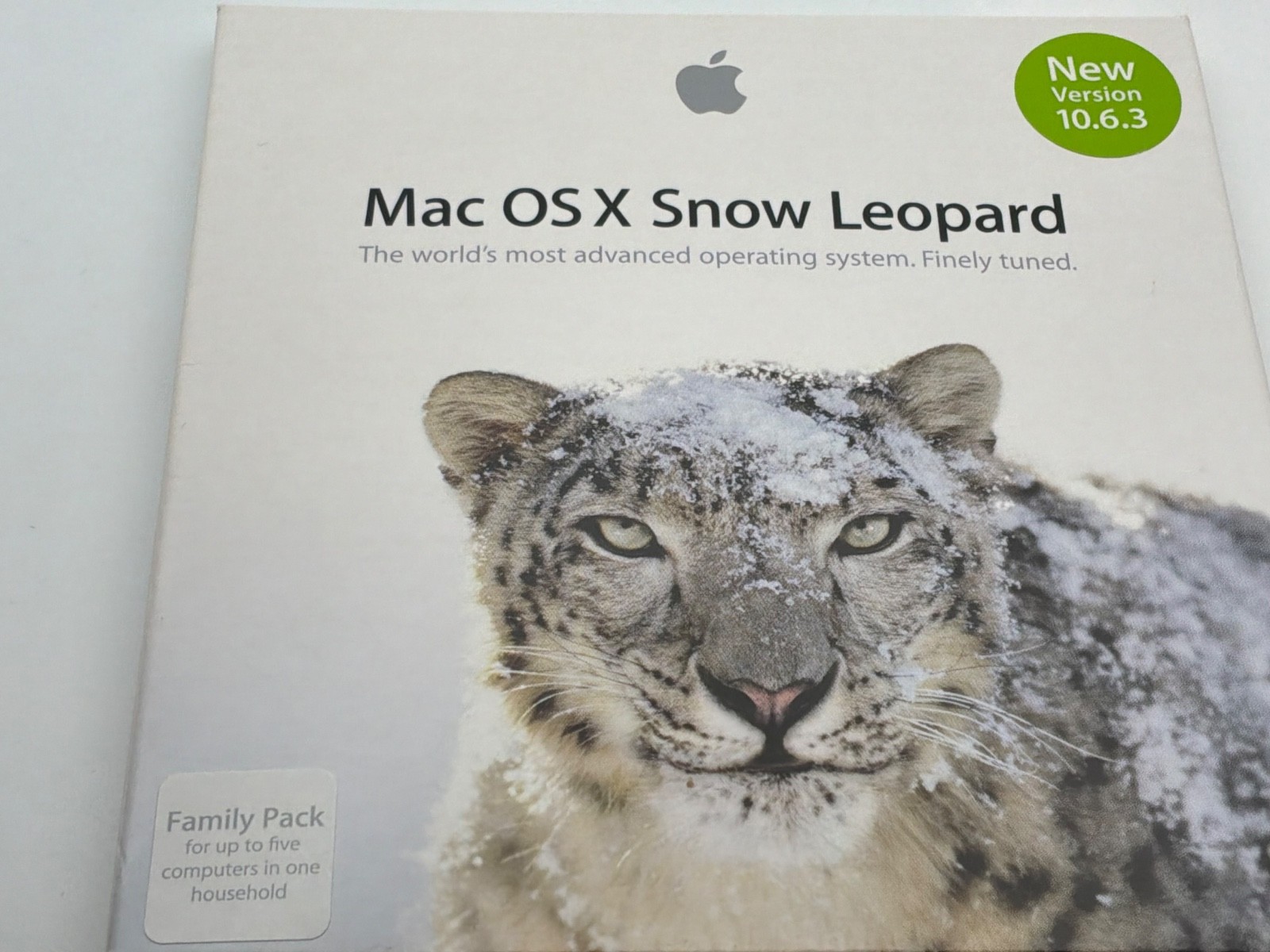 Apple Mac OS X Snow Leopard 10.6.3 Family Pack Install DVD Complete Box Set