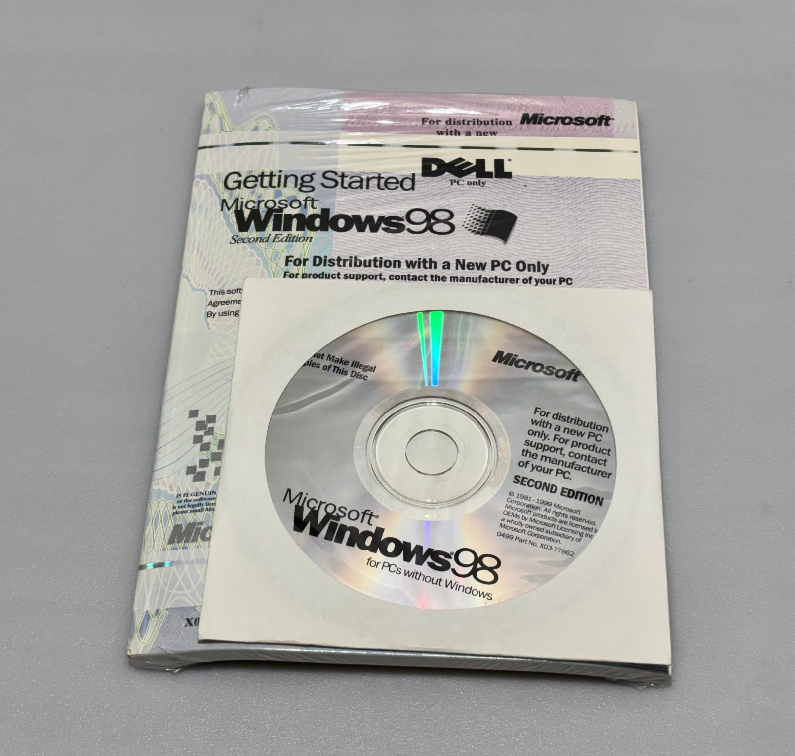 Microsoft Windows 98 Second Edition Full Operating System Dell OEM Used/New