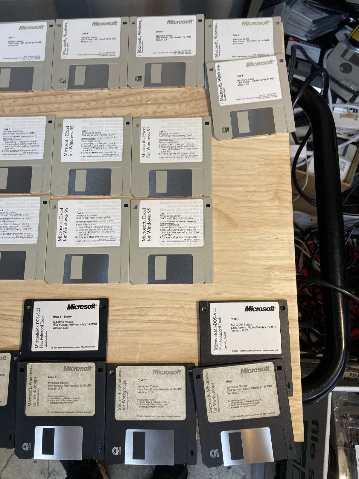 Microsoft Windows Software DOS 95 Excel Office Lot Of 44 Floppy Disk
