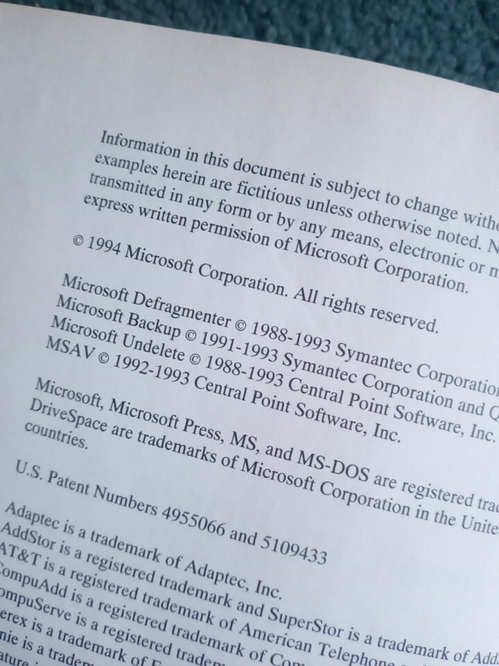 Early Vintage Microsoft Windows For Workgroups & MS-DOS Book Printed USA in 1994