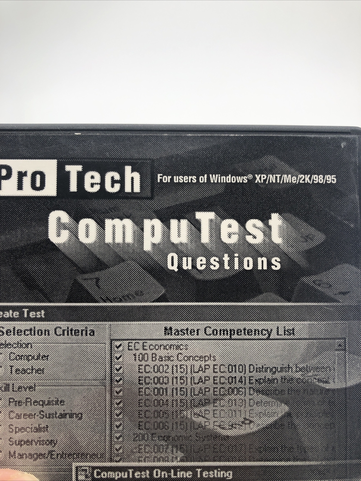 ProTech Compu Test Questions for Windows XP/NT/Me/2K/98/95 Users 3 Volume Set