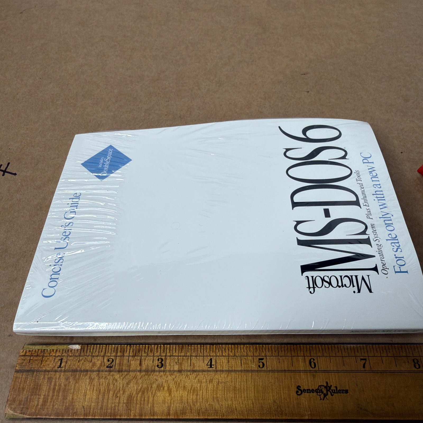 Vintage Microsoft MS-DOS 6.2 Concise User’s Guide 3.5″ w/ COA New Sealed