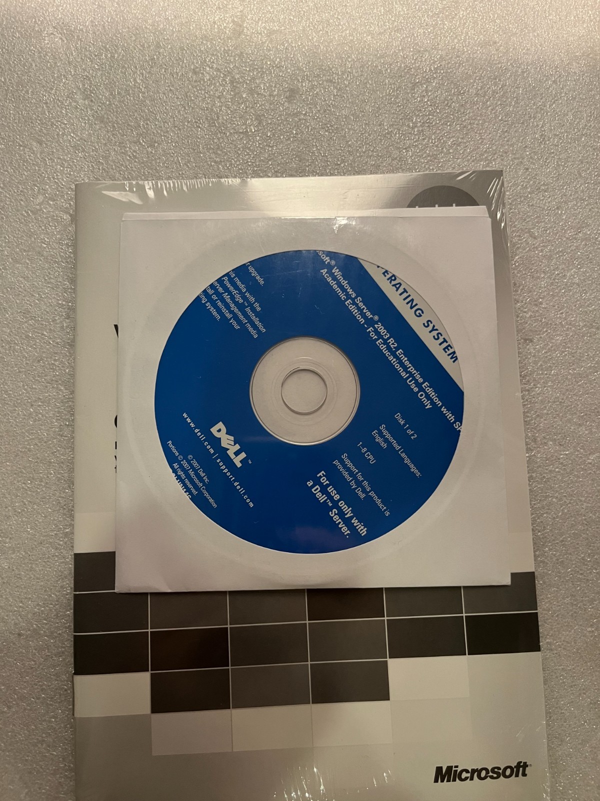 Windows Server 2003 R2 Enterprise Edition w/ SP2, Academic Edition-With CD Key