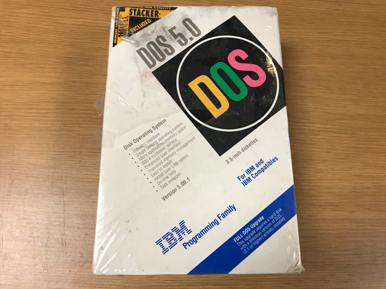 DOS IBM DOS 5.0 3.5-inch diskette Sealed New