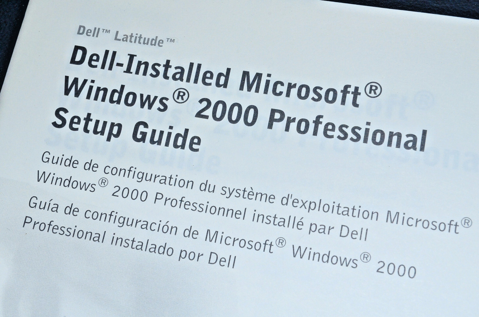 NEW MICROSOFT WINDOWS 2000 PRO W2K SP2 Sealed Dell CD Professional 01F756 w/Book