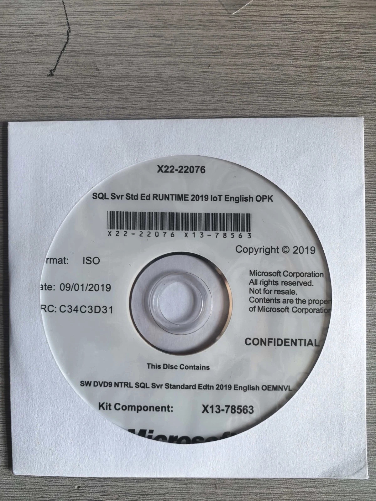 New SQL Server 2025/2022/2019 Standard 24 Core License Unlimited CALs DVD